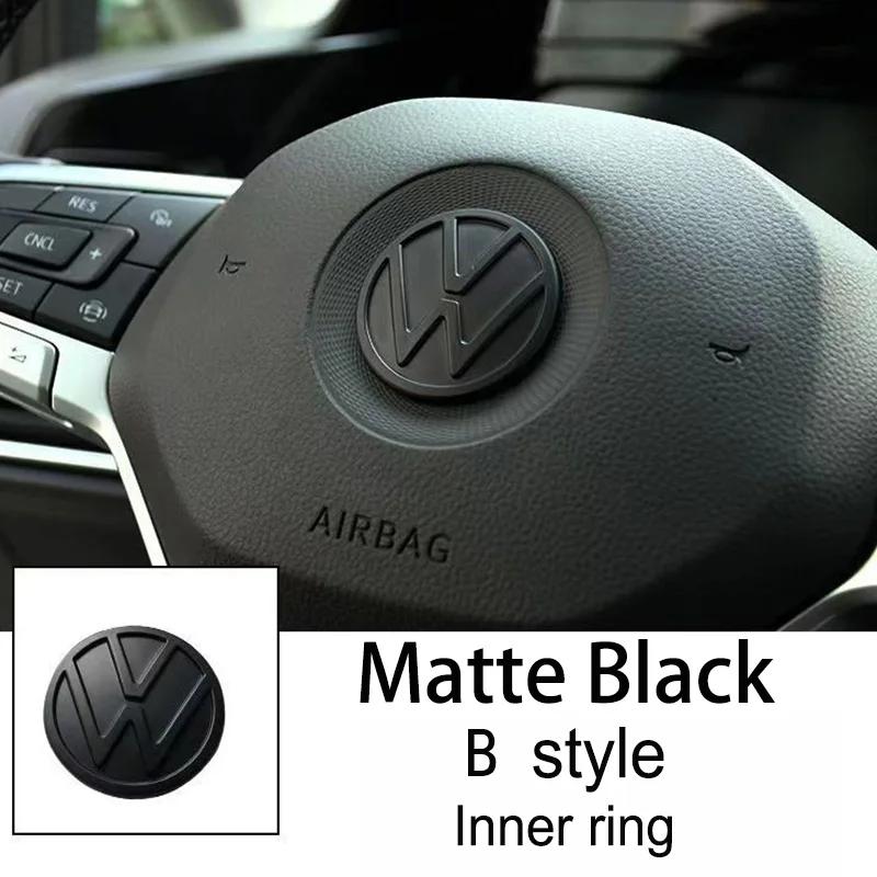 Car Steering Wheel Emblem Sticker Interior Accessories For Volkswagen GTI Polo Golf Passat Scirocco Beetle Tiguan Magotan