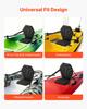 Kayak Seat, 1 Pack 31 mm Thick, Universal Paddle Board Seat with Back Support, Hexagonal Sit-on-Top Soft Padded Cushion with Storage Bag & Adjustable