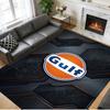 Gulf Print Crystal Velvet Plush Rug Wear?Resistant Anti?Slip Floor Mat For Indoor Household Decoration