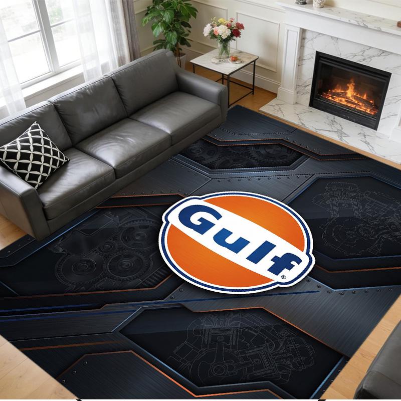 Gulf Print Crystal Velvet Plush Rug Wear?Resistant Anti?Slip Floor Mat For Indoor Household Decoration