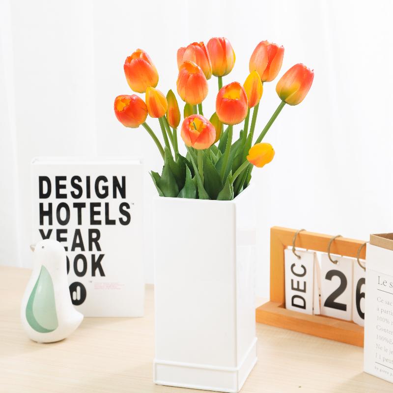 5 шт. силиконовых тюльпанов, искусственные цветы, настоящий букет цветов, свадебное украшение, цветок для домашнего сада, рождественский декор