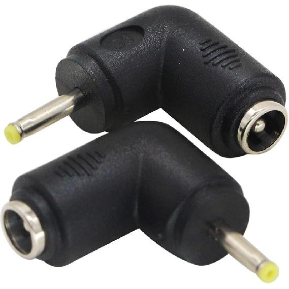 zdyCGTime DC2.5x0.7mm Male 90 Degree Angle to DC5.5x2.1mm Female Adapter5 Volt DC Barrel Power Jack Charging Cable Connector for Tablet, Electronic