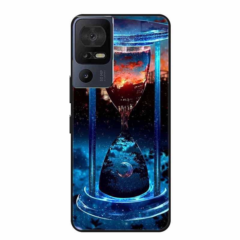 Чехол для телефона TCL 40 SE 40SE Coque Черный Силиконовый Мягкий Задний Чехол-Крышка Для TCL 40 SE Чехол Funda Для TCL40SE Capa 6.75" Оболочка