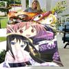 Puella Magi Madoka Magica Cartoon Soft Plush Blanket,Flannel Blanket Throw Blanket for Living Room Bedroom Bed Sofa Picnic Cover