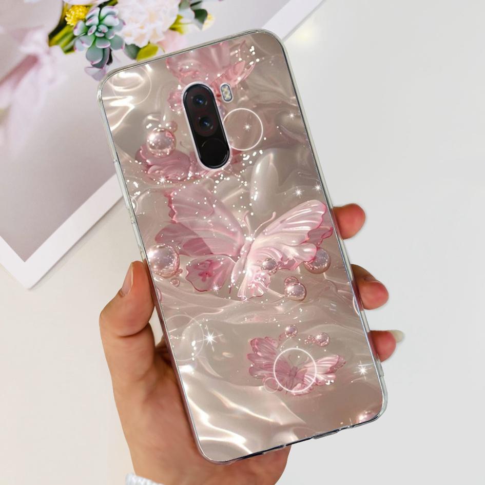6,81" Чехол для Xiaomi Mi Pocophone F1 Силиконовая задняя крышка Модный ТПУ чехол для телефона Для Xiaomi Poco F1 Чехлы PocofoneF1 Мягкий бампер