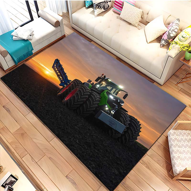 Большой трактор F-Fendt Ковер для гостиной, спальни, дивана, прихожей, домашний декор, противоскользящий коврик, ковер для зоны, коврики для гардеробной