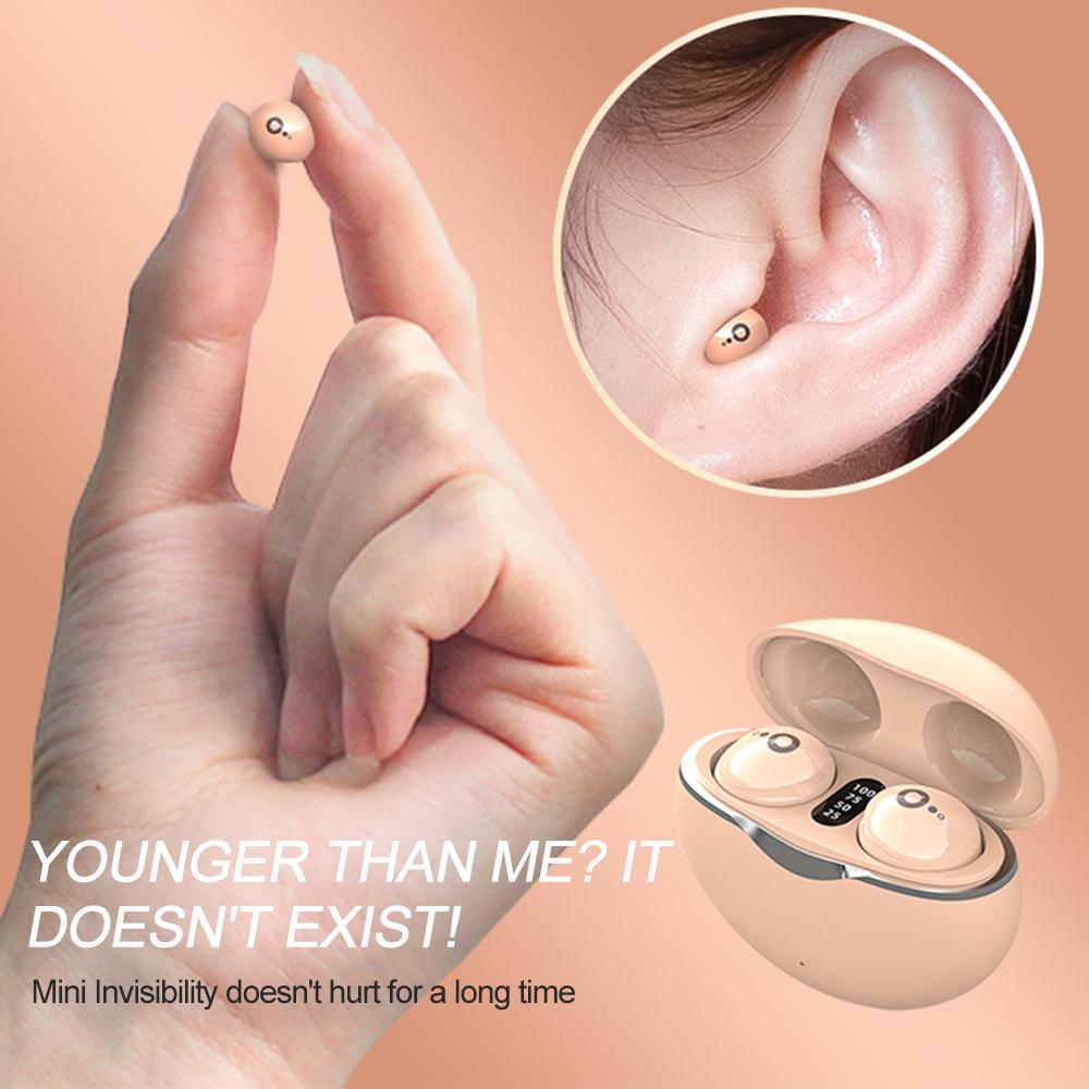 Mini Bluetooth 5.3 Headphones True Wireless Invisible In-Ear Earphones Gaming HIFI Stereo Noise Reduction Earbuds 20H Music Time