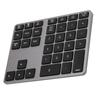  308 35 Keys Numeric Keypad Rechargeable Wireless   Thin Keyboard Compatible with   5.0(Black )