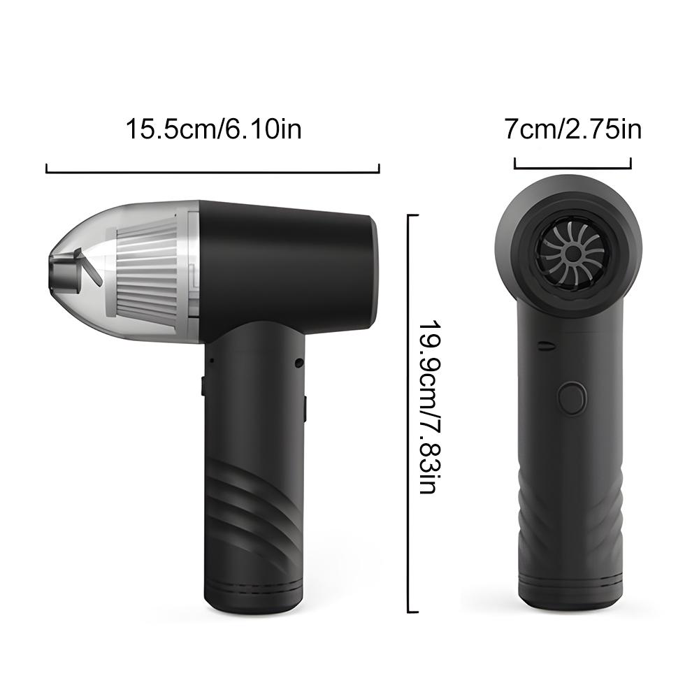 3-в-1 Воздушный насос для надувания пыли, вакуумный насос, 3-ступенчатый, регулируемый, 50000 об/мин, перезаряжаемый беспроводной воздуходув