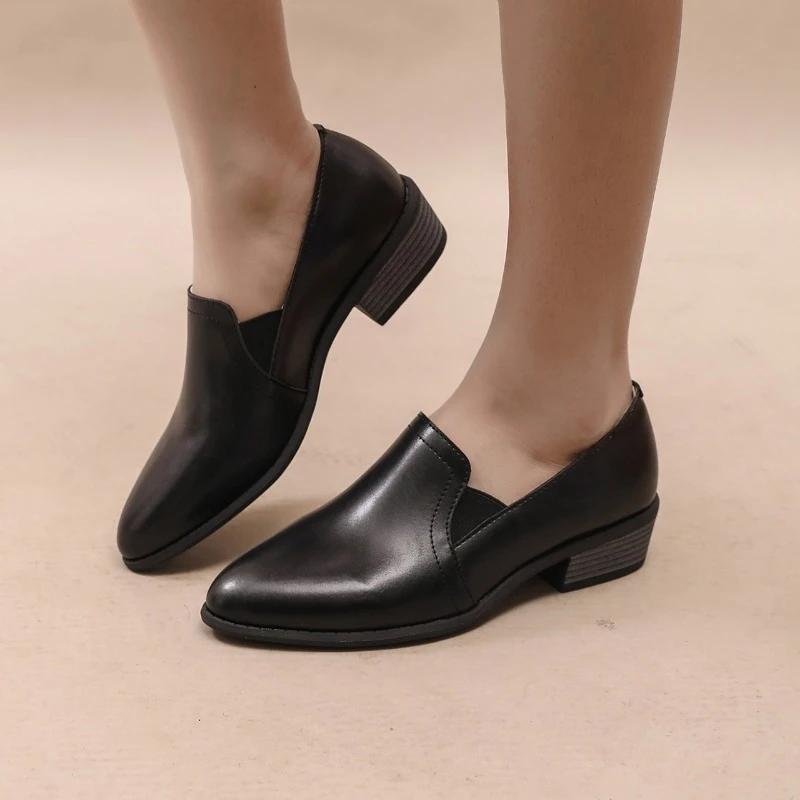 Туфли-лодочки женские осенние новые туфли-лодочки с круглым носком мокасины однотонные туфли на молнии из искусственной кожи простые и удобные женские туфли