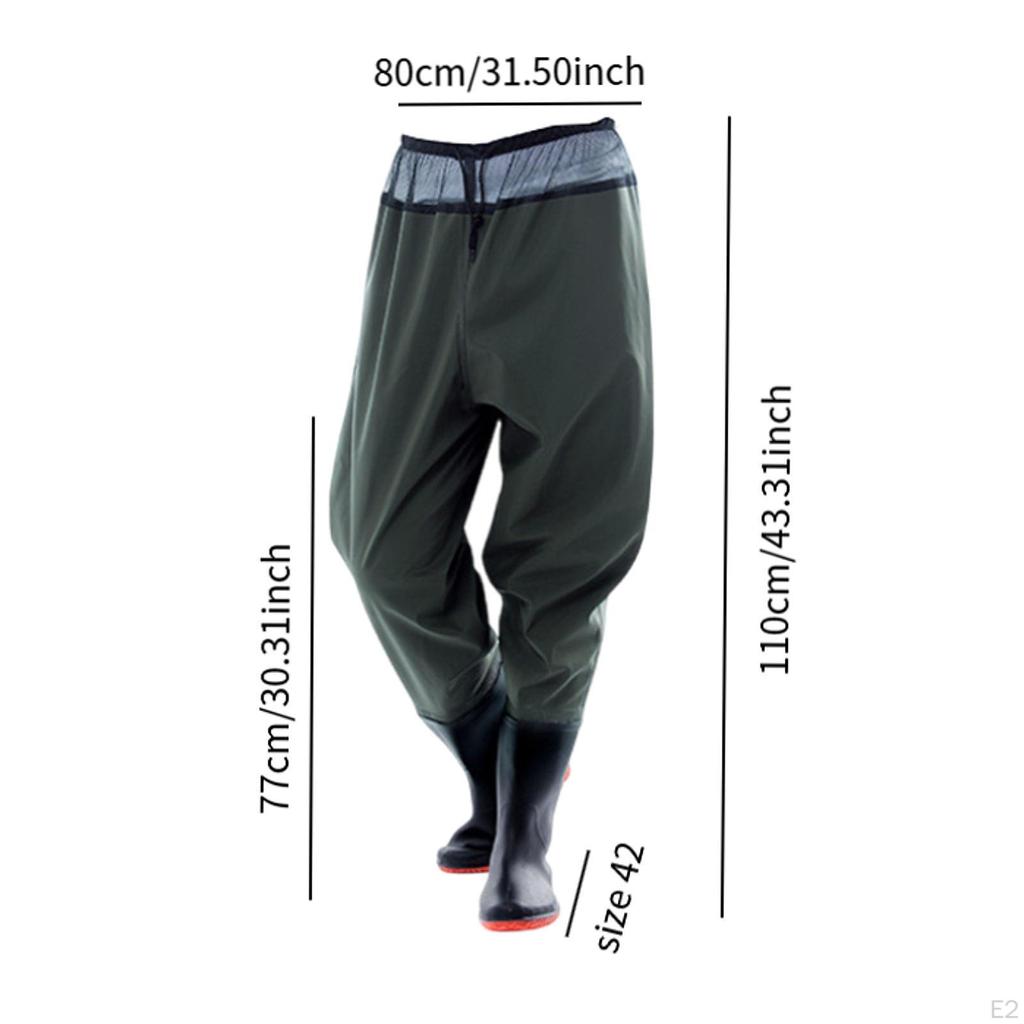 Рыболовные вейдерсы, забродные штаны, чулки с противоскользящими ботинками, брюки с поясом