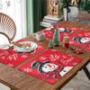Рождественский набор скатертей и подставок под приборы Веселое рождественское украшение для дома 2024 Рождественские украшения Navidad Natal Подарок на Новый год 2025