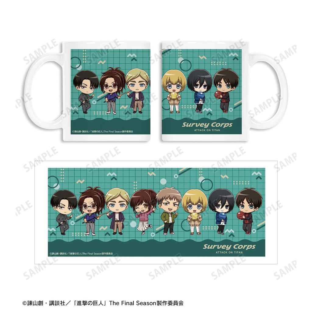 Attack on Titan Group Chibi Character Activity Mug Ver.