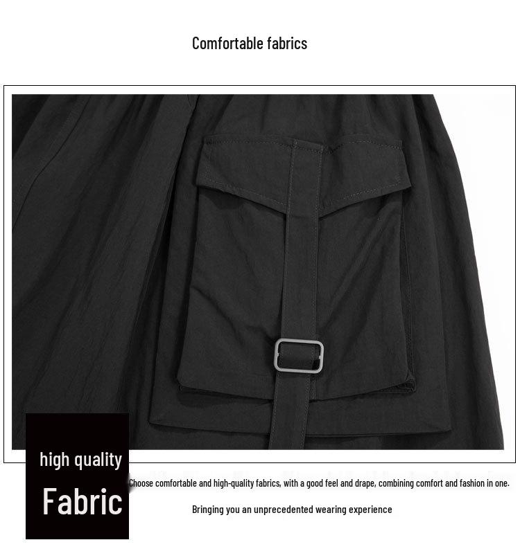 Юбка А-силуэта в темном стиле с сетчатой вставкой: Повседневный, средней длины, эластичная талия, неровный клеш