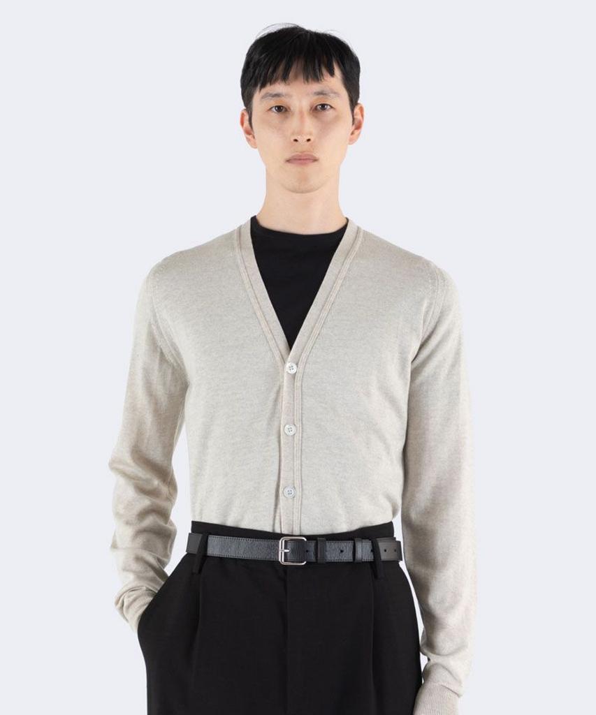 Jonseumedeulli Burley Merino Wool V-Neck Cardigan Knit Classic 6 Colors
