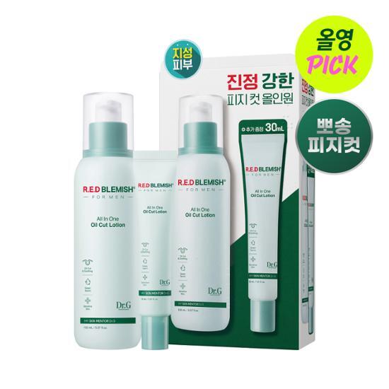 Dr.G Red Blemish for Men All-in-One Oil Cut Lotion 150ml Special (+30ml Additional Gift)