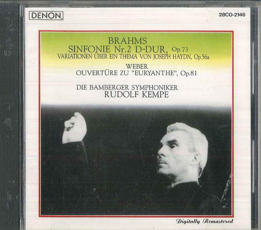 CD OTTO KLEMPERER, CHRISTA LUDWIG, PHI - Brahms Symphony No.2 Alto Rhapsody ECC640 ECHO INDUSTRY Japan Classical Used