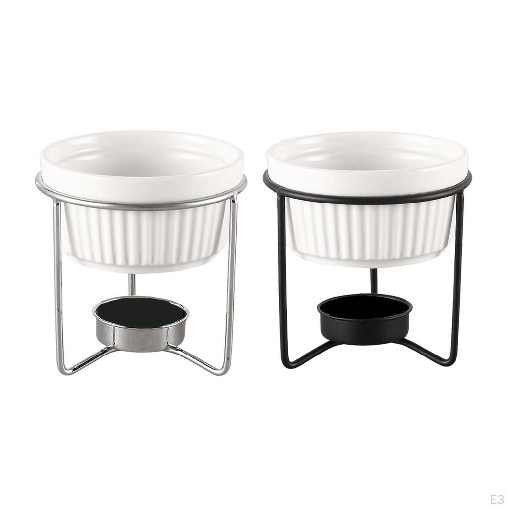 Керамический котел для подогрева масла для морепродуктов, шоколадная фондю, десерт, фрукты