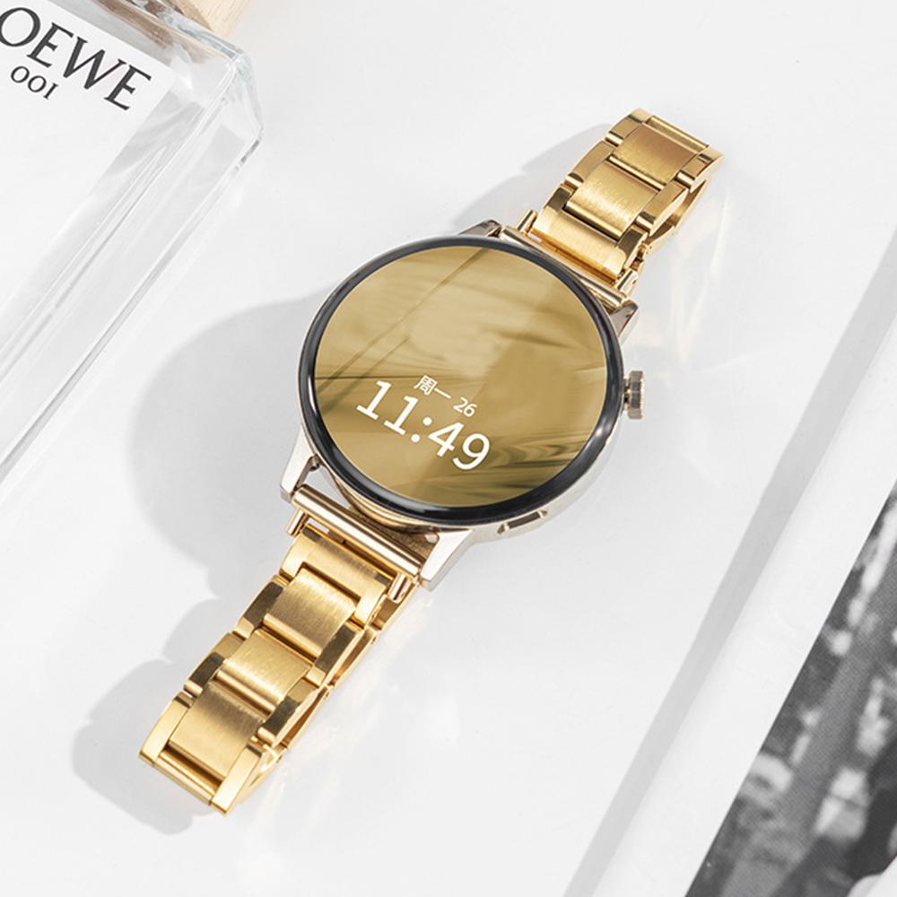 Женский тонкий ремешок для Huawei Watch GT4/5 41мм 5Pro 46мм Браслет из нержавеющей стали для Samsung Galaxy 7 6 5 4 40мм 44мм Ремешок Correa