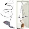 Подвесная дверца, выдвижная кошка, интерактивная игрушка, забавная самоуверенная мышь, царапающая веревка, новая игрушка для кошек