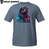 Streetwear Bear T-Shirt – Cyber Hoodie Design with Neon Sunglasses