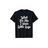 Funny "Wait for Me I Have Little Legs" Petite Person T-Shirt, Soft Breathable Short Sleeve Tee, Loose Fit Dwarf Apparel, Humorous Gift for Dwarves