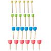 24Pcs/Set Sponge Painting Brush Wooden Handle Home School Nursery Learn Drawing DIY Art Crafts for Kids Children