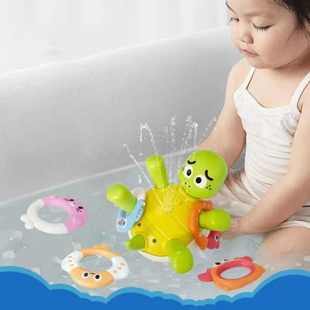 Electric Turtle Automatic Rotating Squirt Toy Long Range Spraying Turtle Water Toy Water Party