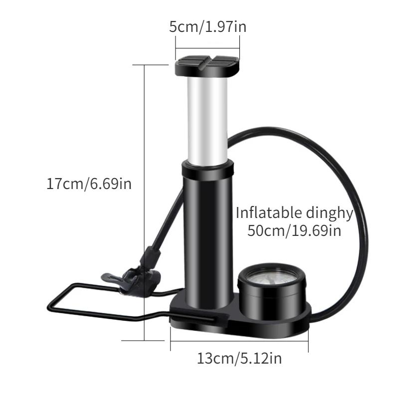 Мини-насос для велосипеда 160PSI МТБ Велосипедный Ручной Воздушный Насос Надуватель для Шариков и Шин Клапан Шредера Напольный Насос Аксессуары для Велосипеда