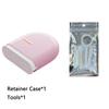 Модный контейнер для ретейнера с инструментом для снятия ретейнера, плотно закрывающийся на защелку, ортодонтический контейнер для защиты рта с вентиляционными отверстиями для офиса, путешествий