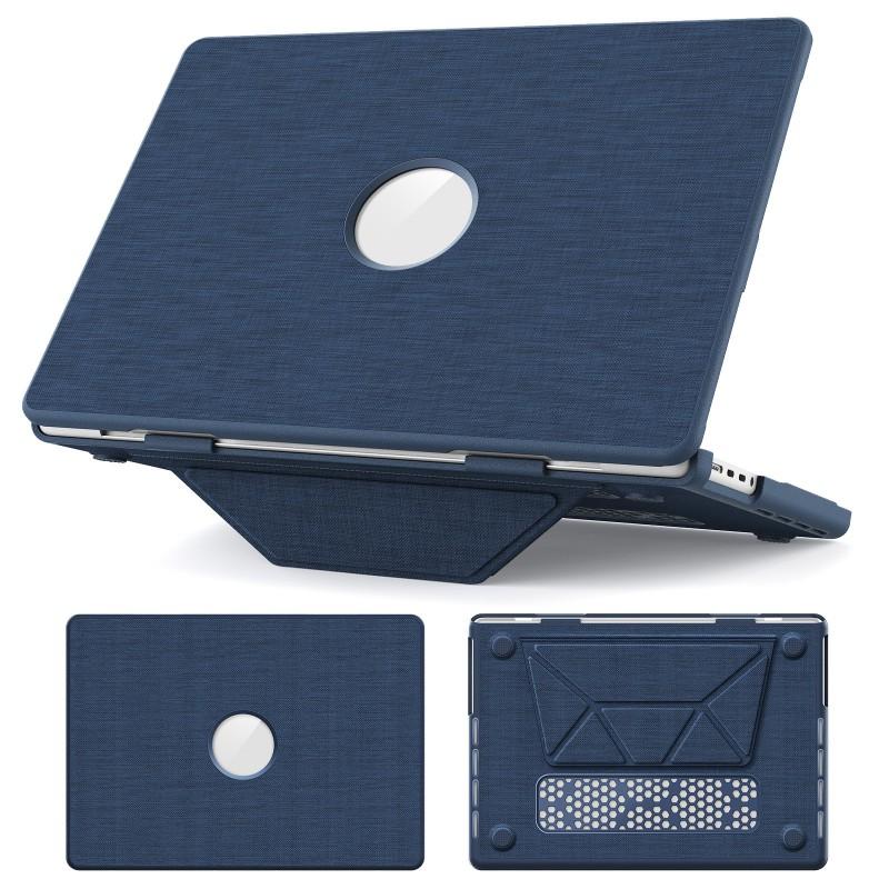Laptop Protective Case MacBook Pro 14 Air 13.6 Fabric Hollow Heat Dissipation Shockproof Stand Function