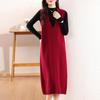 Women's Cashmere Dress 30% Cashmere 70% Wool Autumn and Winter Cashmere Skirt Soft and Warm
