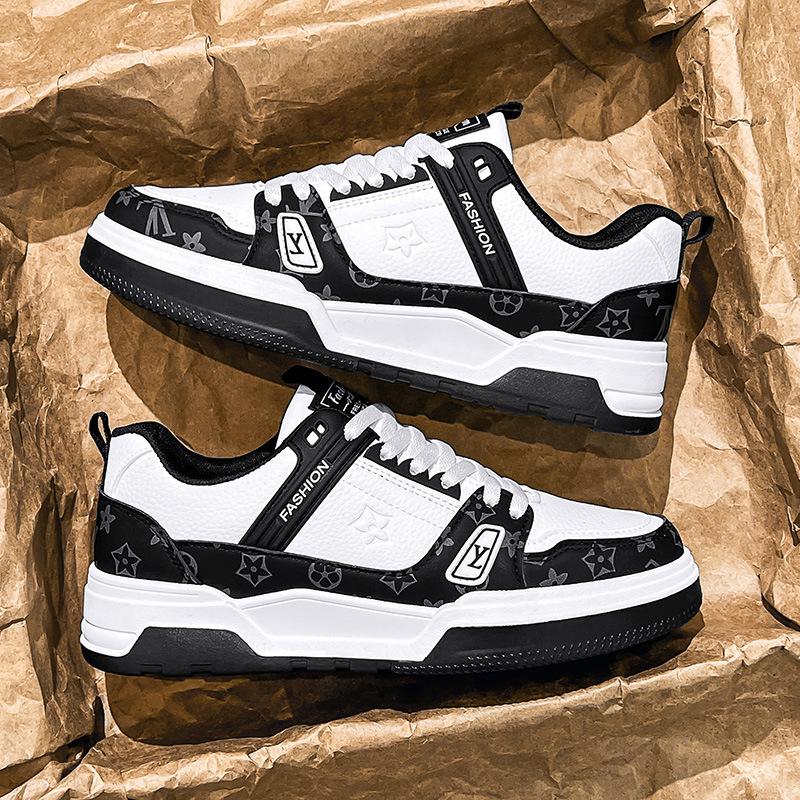 «Мужские универсальные корейские модные белые кроссовки — удобная, модная, повседневная спортивная обувь на толстой подошве»