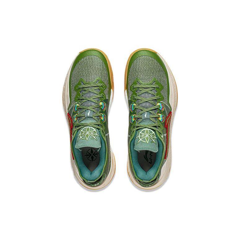 Li-Ning Кроссовки унисекс Liren 3 V2 Low Dragon Boat Festival зеленые ABAT073-5