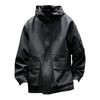 Autumn And Winter Men's Solid Color Outdoor Mountaineering Rushsuit Work Clothes Hooded Coat