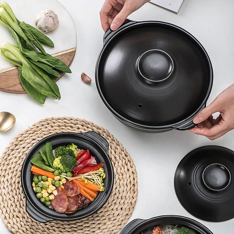 Korean Pot Casserole Pottery  Soup Pot Steamed Rice Braised Chicken Rice and Heat Resistant  Claypot Rice Gas Claypot