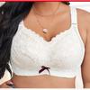 Кружевной бесшовный бюстгальтер пуш-ап без косточек с регулируемыми бретелями, облегающий, больших размеров