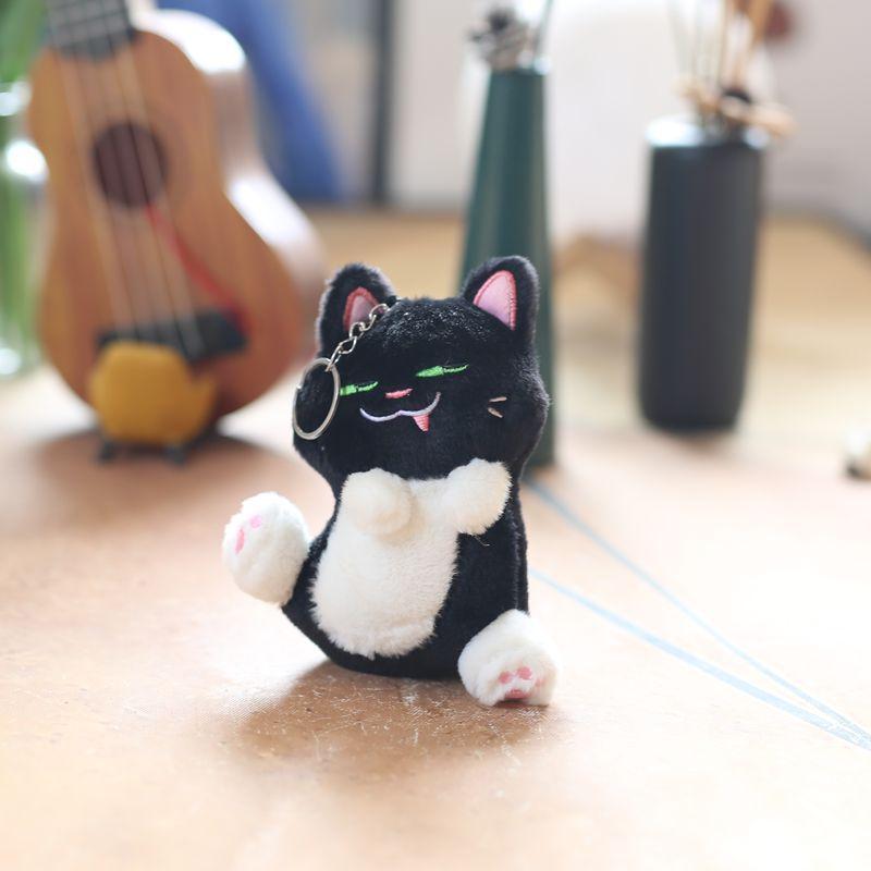 Cute Cute Black Cat Pendant Plush Toy Doll Kitten Bag Hanging Keychain Doll Doll