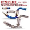 DUKE RC390 125/250 Titanium Alloy Exhaust Pipe for 2017-21 Models