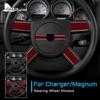 Настоящее Мягкое Углеродное Волокно Для Dodge Magnum Charger 2008 2009 2010 Наклейка На Руль Автомобиля Аксессуары Отделка Салона