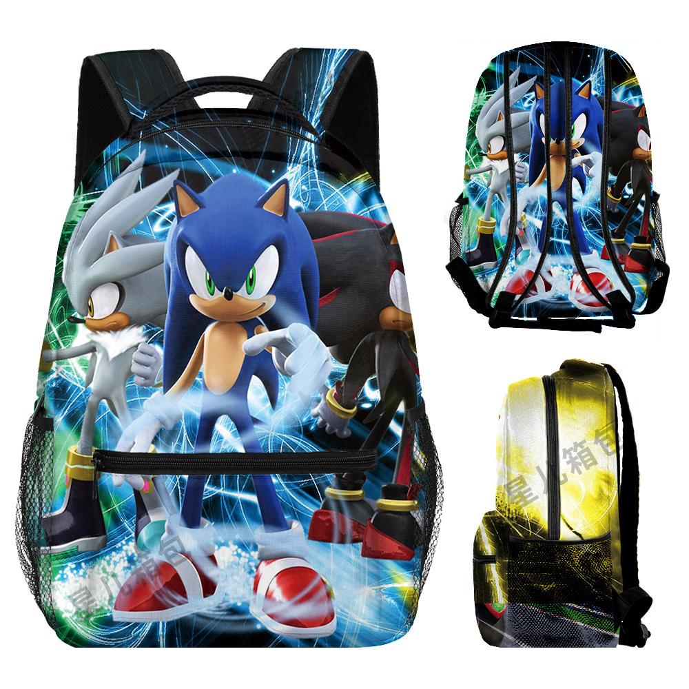 Source Backpack Sonic Primary And Secondary School School Bag Children'S Backpack Backpack Cartoon Bag