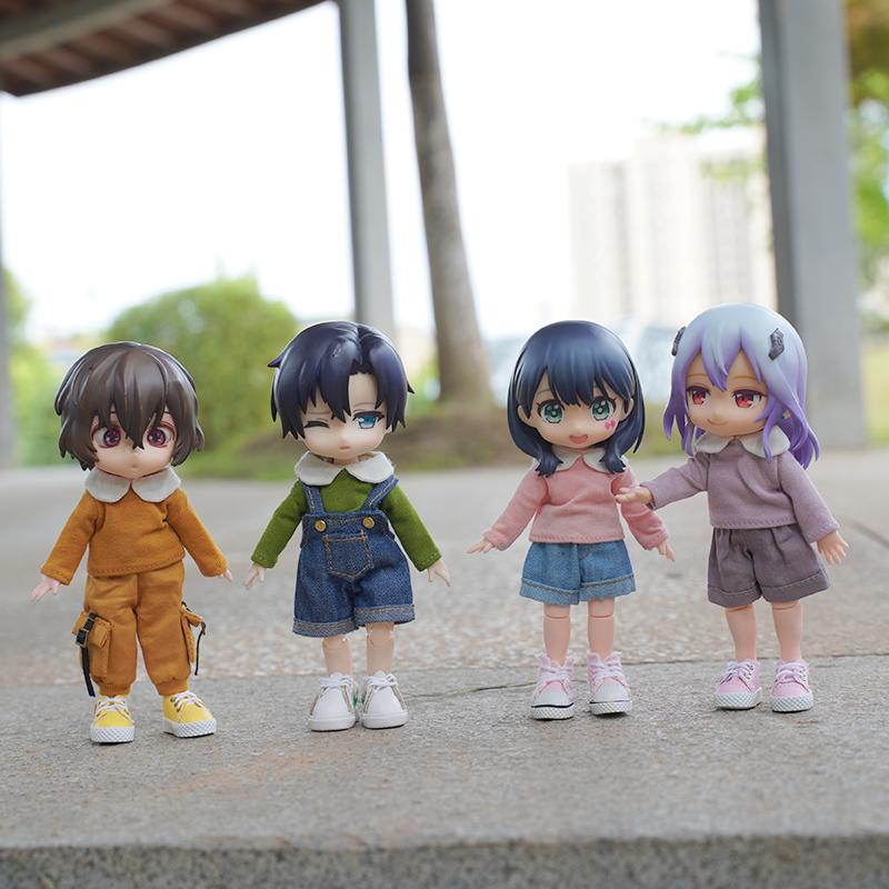 Новая одежда для малышей ob11 Худи рубашка Футболка с длинным рукавом для obitsu11, GSC, молли, 1/12 кукла bjd одежда аксессуары для кукол