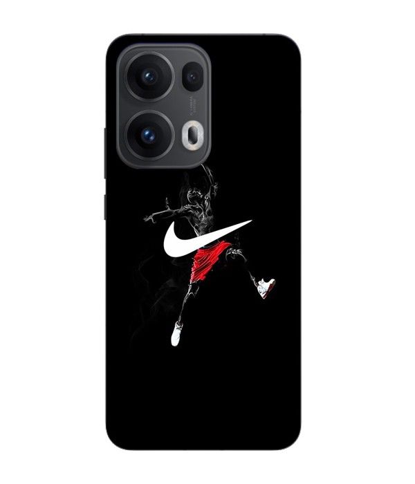 Coque Maniacase Pour Oppo Reno 13 Pro 5G nike jordan logo fond noir
