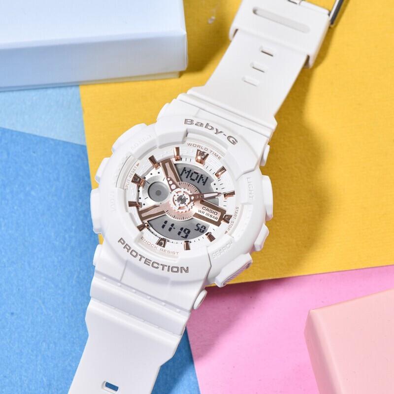 Casio Часы серии-GABA 200 метров водонепроницаемые кварцевый механизм полимерный ремешок Японские и корейские часы 55 мм тот же стиль для мужчин GA-100CF-1A9&BA-110RG-7A