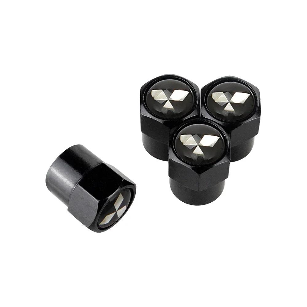 4PCS Alloy Car Tire Valve Caps Wheel Air Cover For Mitsubishi Ralliart ASX Eclipse Galant Mirage Montero EVO Xpander Colt L200