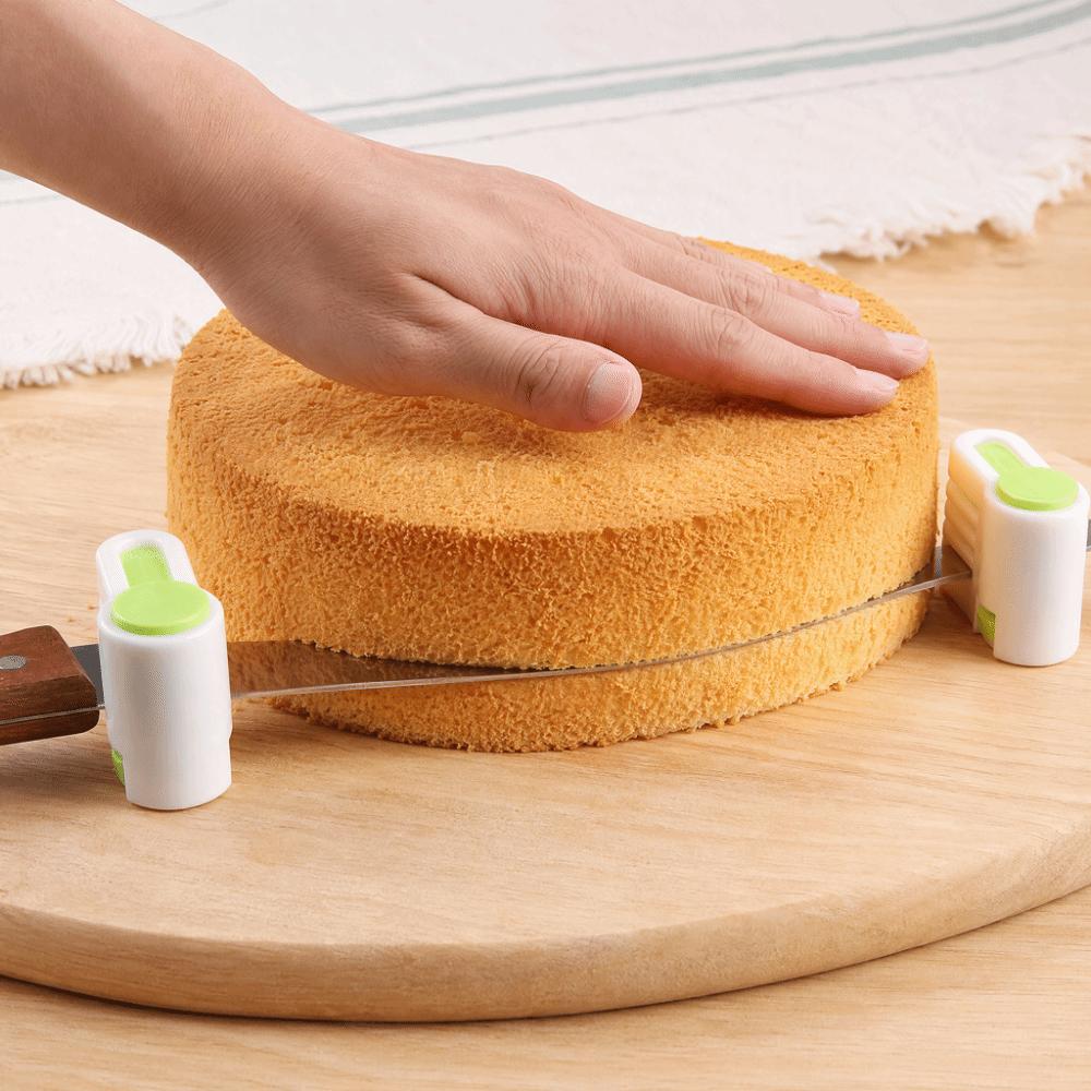 4PCS 5-Layer Cake Slicer Adjustable Cutting Fixator Guide Tool Bread Cutter DIY Baking
