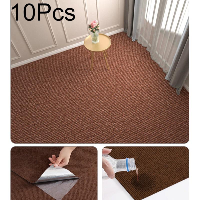 10 шт. Квадратные коврики 30×30 см Самоклеящиеся коврики Минималистичная ковровая плитка Сделай сам Устойчивые к царапинам для домашних животных Домашний декор