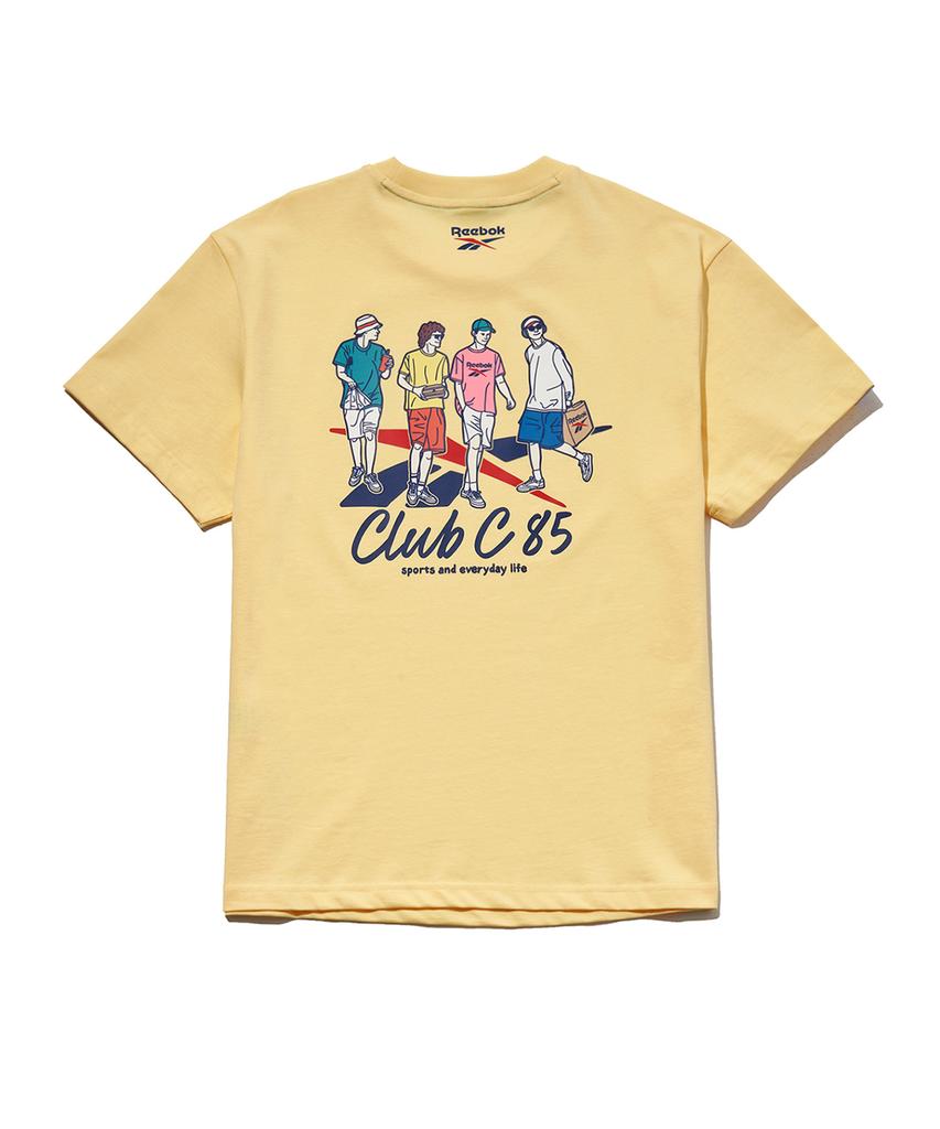 REEBOK Club C 40Th Anniversary Graphic T-Shirt - Butter