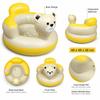 Backrest Support Baby Inflatable Seat Bear Design Inflatable Baby Chair  Infant Seating
