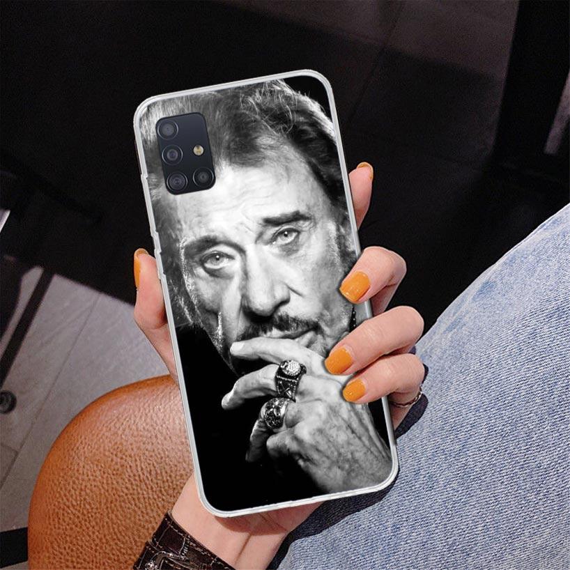 Johnny Hallyday Music Phone Case For Samsung Galaxy A52 A32 A22 A12 A51 A31 A50S A30S A20S A10S Note 20 Ultra 10 Plus S10 A72 A7